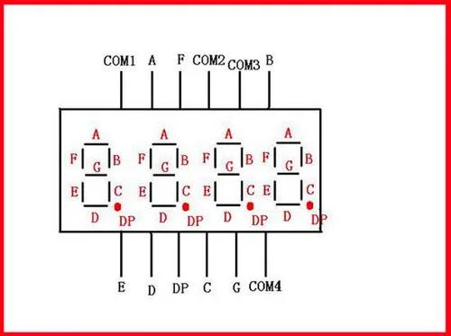 Бесплатная доставка! 10 шт. 0.36 дюйм(ов) четыре общий катод LED/4 супер яркий светодиодный/электронный компонент