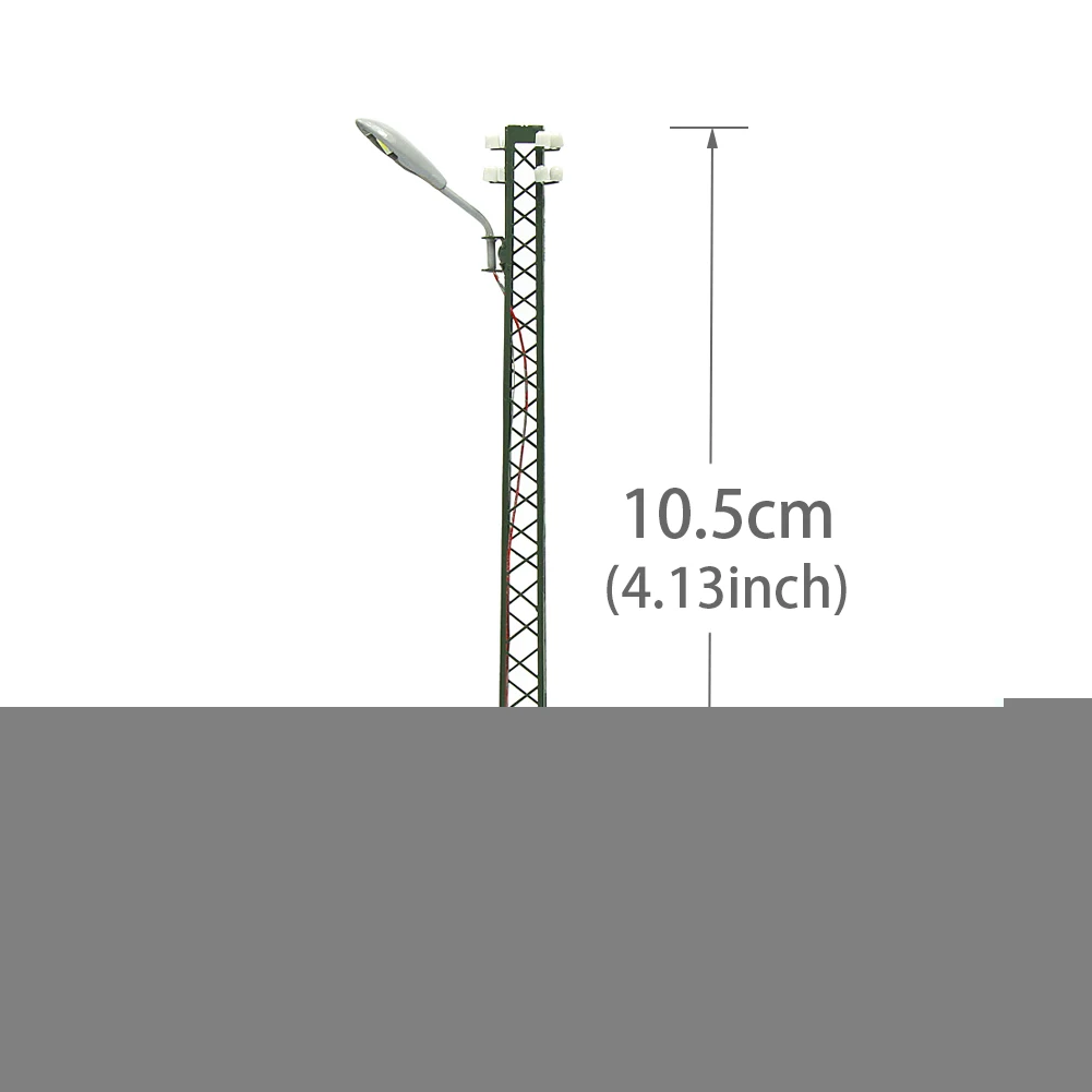 LQS59HO 3 шт. модель железной дороги огни решетчатый столб лампа трек свет масштаб макет