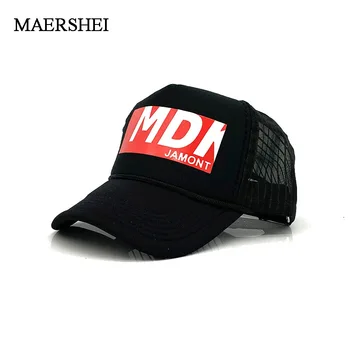 

MAERSHEI Baseball Caps MDK printed letters Summer Mesh Men's Ms. Outdoor Sunshade Dad Truck Driver hats