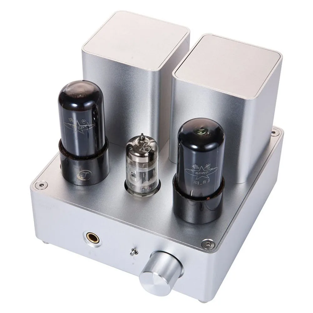 APPJ PA1502A 6N4+6P6PX2 Class A Tube Headphone Amplifier Black/Silver Free Shipping By EMS/FedEx/DHL