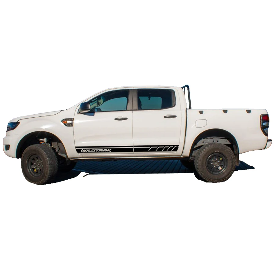 

free shipping 2 PC 4X4 sport side stripe graphic Vinyl sticker for Ford ranger 2012 2013 2014 2015 2016 2017