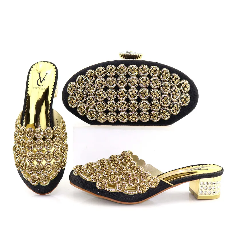 

Newest African Style shoes and bag sets Italian shoe with matching bag TOP selling shoes and bags to match