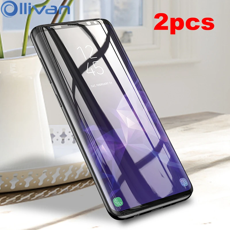 OLLIVAN 2pcs Tempered Glass For Samsung Galaxy Note 9 8 S8 S9 Screen Protector Full Cover 9H HD | Мобильные телефоны и