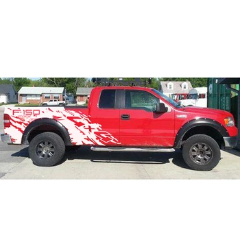 

Car Decals 2 Pcs Pickup Car Body Stickers Trunk Tail Box Bed Vinyl 4x4 Off Road Mud Car Stickers Custom For Ford F150 2006-2019