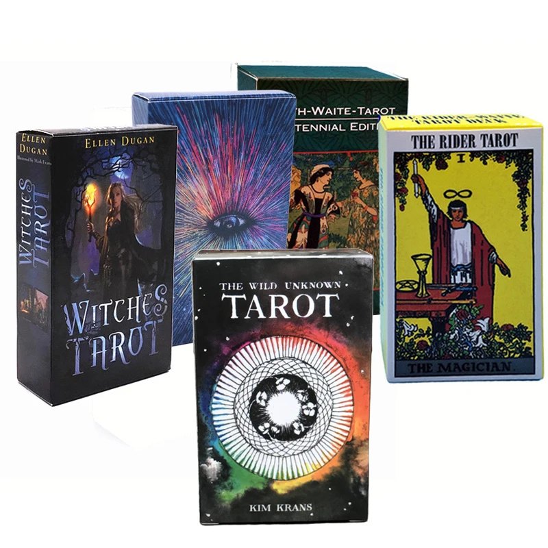 

NEW 78Pcs English DIY Silver Plating Prisma Visions Tarot Cards Game Collection Cards Model Best Deck Divination Props For Kids
