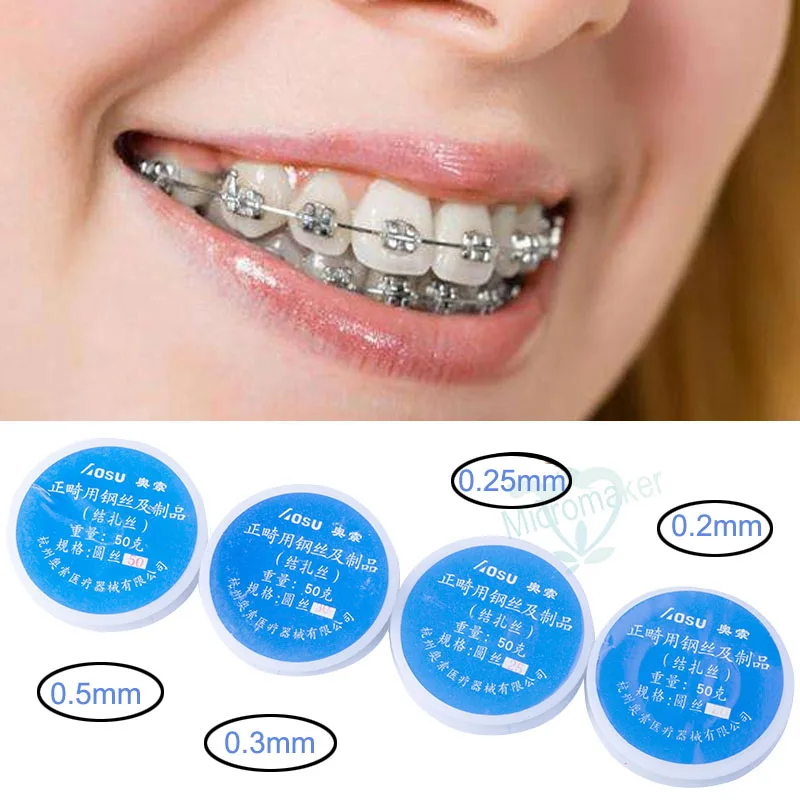

Oral Care Dental Orthodontic Stainless Steel Wire 0.2/0.25/0.3/0.5mm