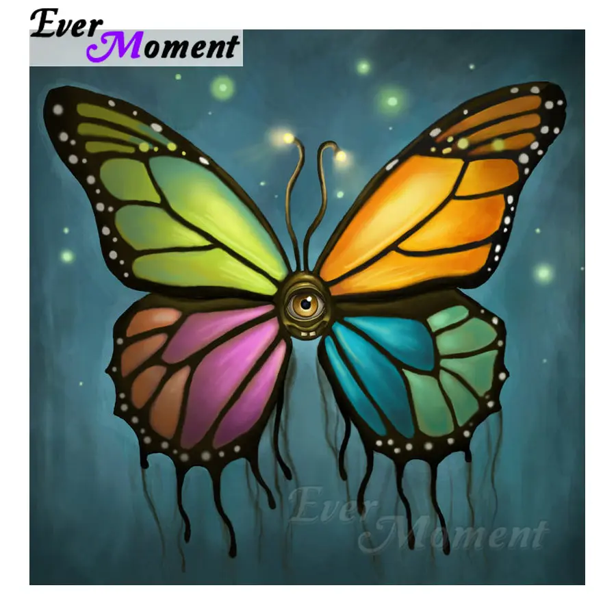

Ever Moment Butterfly Cross Stitch Diamond Painting Full Square Drill 5D DIY Decor Home Diamond Embroidery Rhinestone S2F1156
