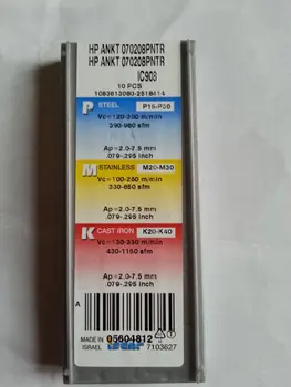 

ISCAR 10PCS CARBIDE INSERTS HP ANKT070208PNTR IC908
