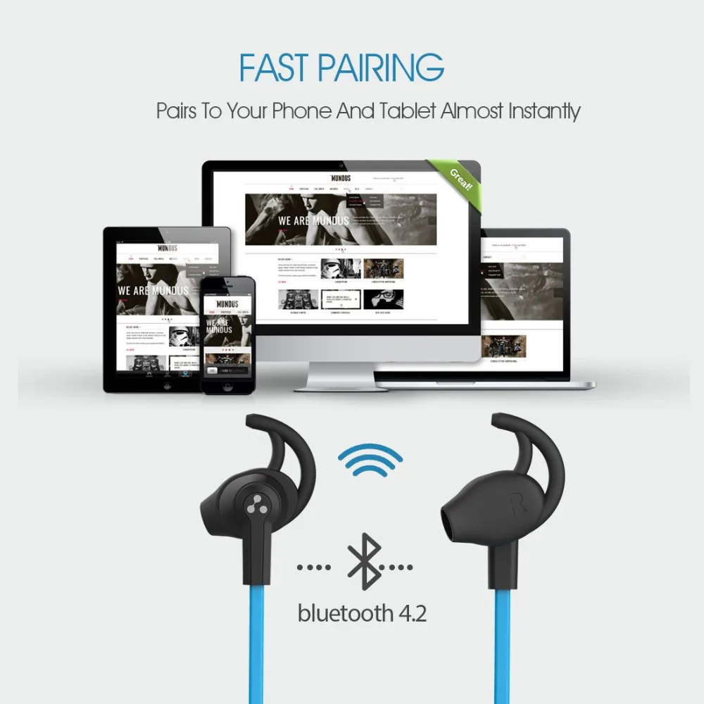 Оригинальные наушники Syllable SF801 Bluetooth V4.2 Спортивная беспроводная гарнитура стерео