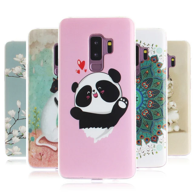

S8 Plus Case on sFor Fundas Samsung Galaxy S8 S9 Plus case For Samsung Note 9 Covers Painted Soft Silicone TPU Phone Case Coque