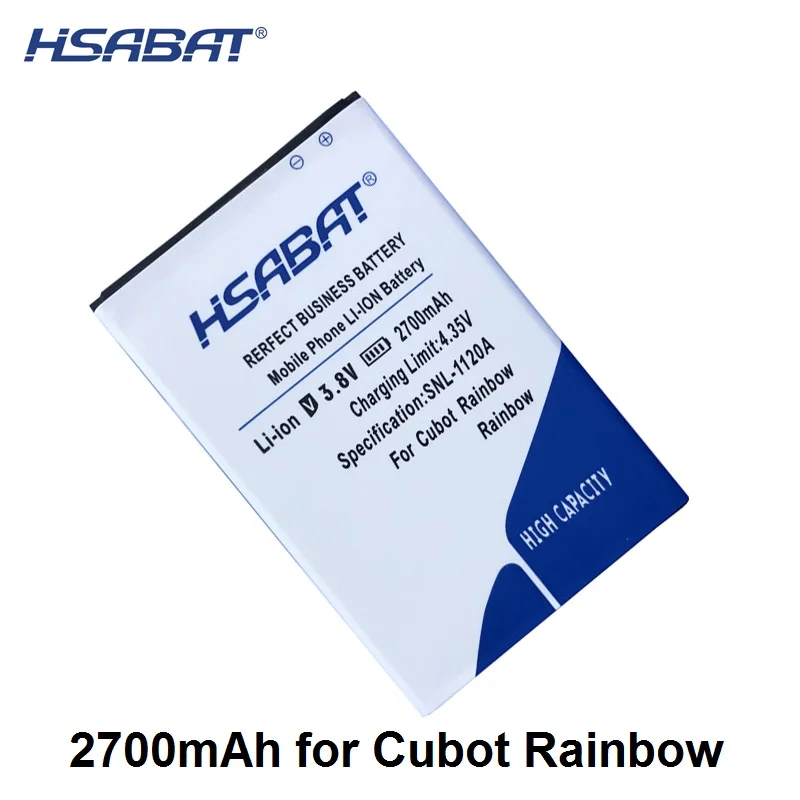 

HSABAT New 2700mAh Rainbow Battery for Cubot Rainbow free shipping