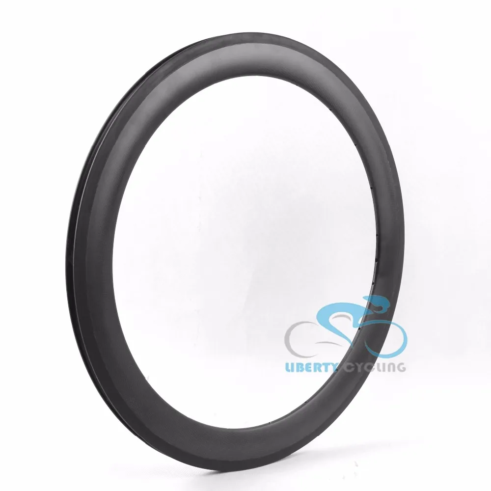 

DEERACE 1 pair of 45mm 700c Carbon Road Clincher Tubeless Bicycle Rims Bike Wheel Rim, 23mm Width