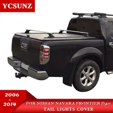 Автомобиль Chrome Navara 2006 аксессуары фонарь крышку лампы отделкой для Nissan Frontier Navara D40 2006-2013 стайлинга автомобилей части