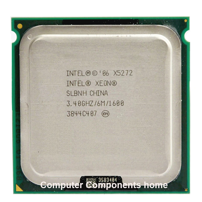 

INTEL xeon X5272 LGA 775 CPU 3.4GHz /LGA771/6MB L2 /Dual-Core/FSB 1600MHz CPU with two 771 to 775 adapters