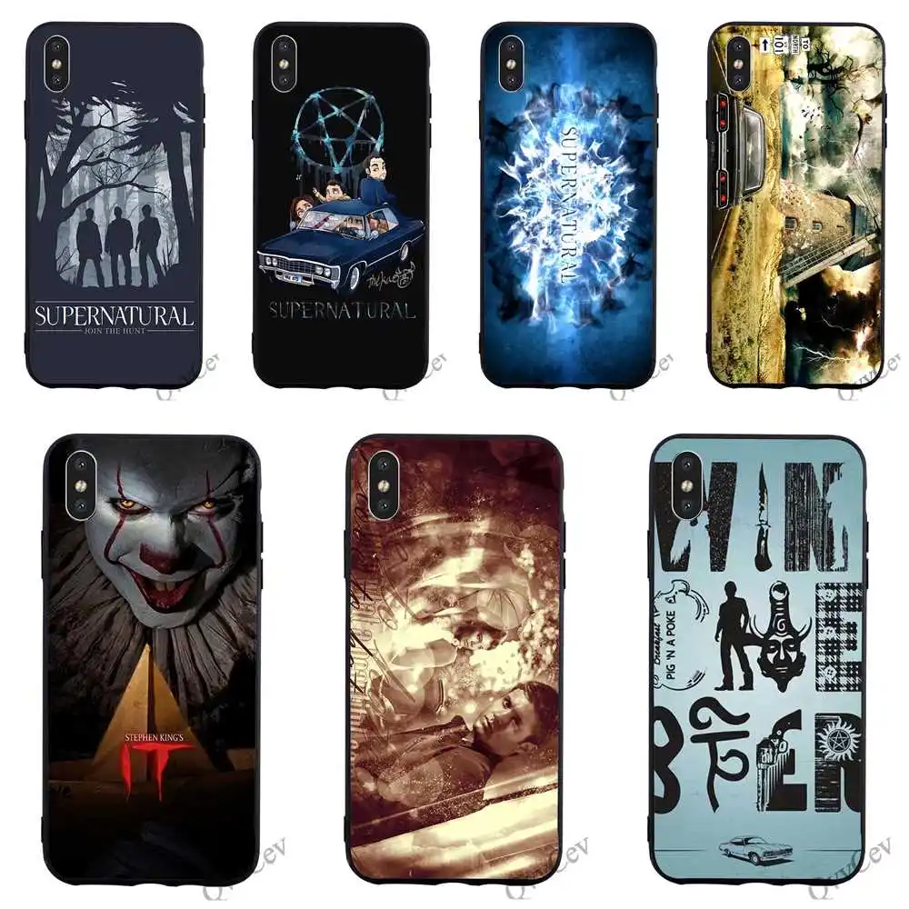 

Ultra Thin Supernatural Jensen Ackles Phone Cover for iPhone 6 Plus Case 7 XR X 8 5 6S 5S SE Xs Max Backshell