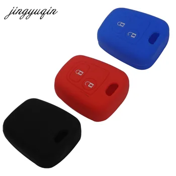 Keyforkess 30 pz/lotto custodia in gomma per auto in Silicone per Peugeot 206 307 207 408 per Citroen C2 C3 C4 Iran Toyota copertura chiave