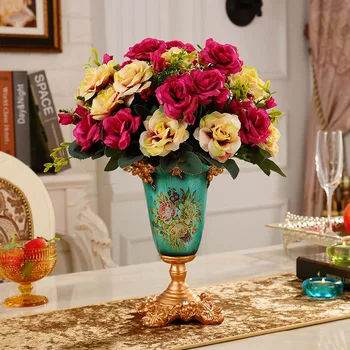 

vase modern minimalist living room furnishings porcelain ornaments Home Furnishing shelf flower floral arrangement