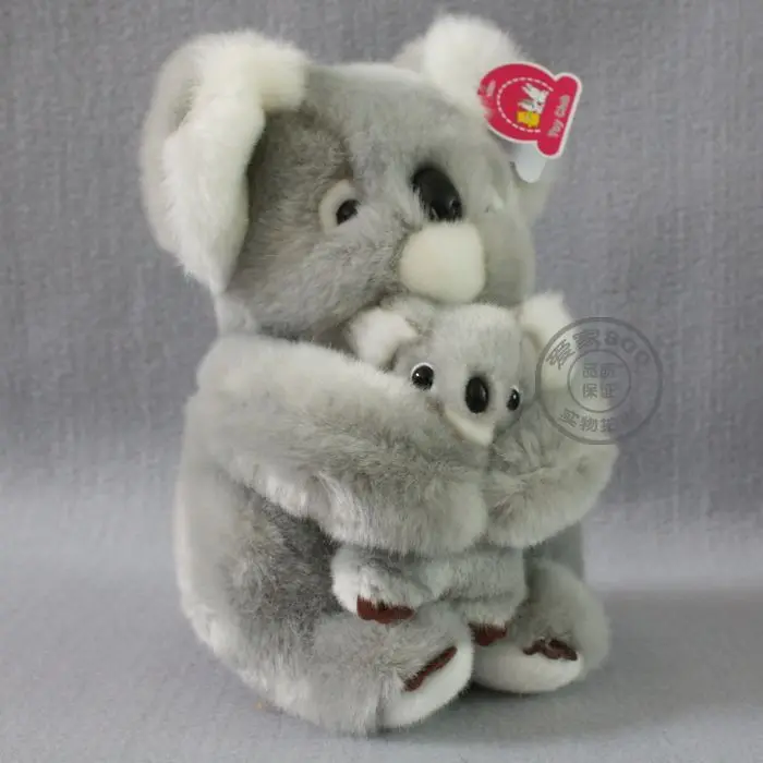stuffed animal 50cm gray koala bear plush toy soft mother&child koala