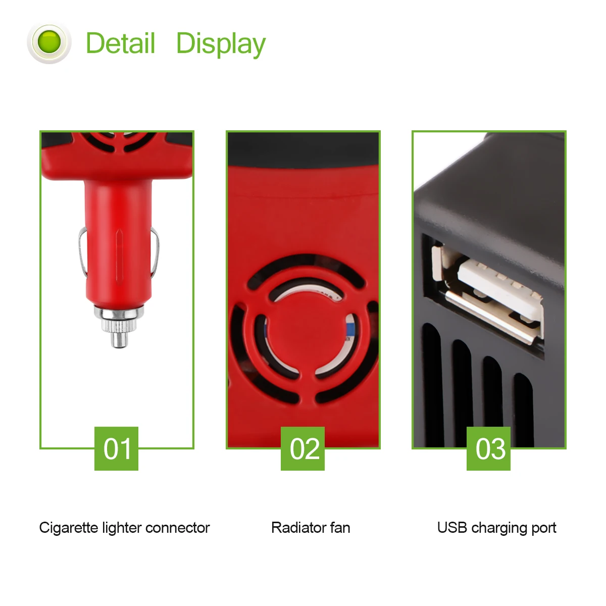 Powstro 150 Вт USB Автомобильное зарядное устройство инвертор преобразователь