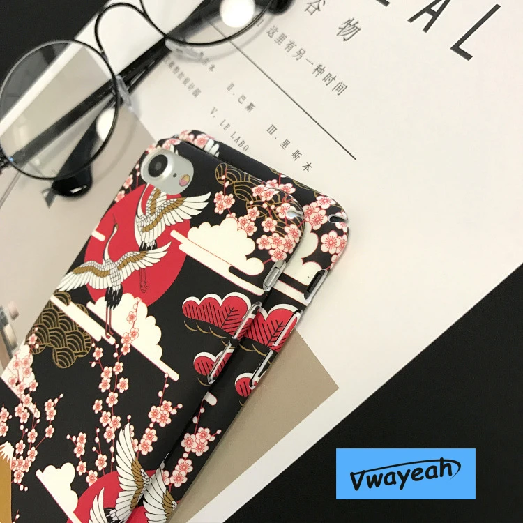 Red-crowned Crane Pink Sakura Case (18)