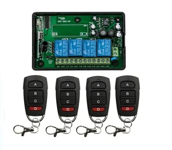 

2016 New AC 110V 220V 240V RF 4CH Wide Voltage Multi-Function Wireless Remote Control and Receiver smart chontroller
