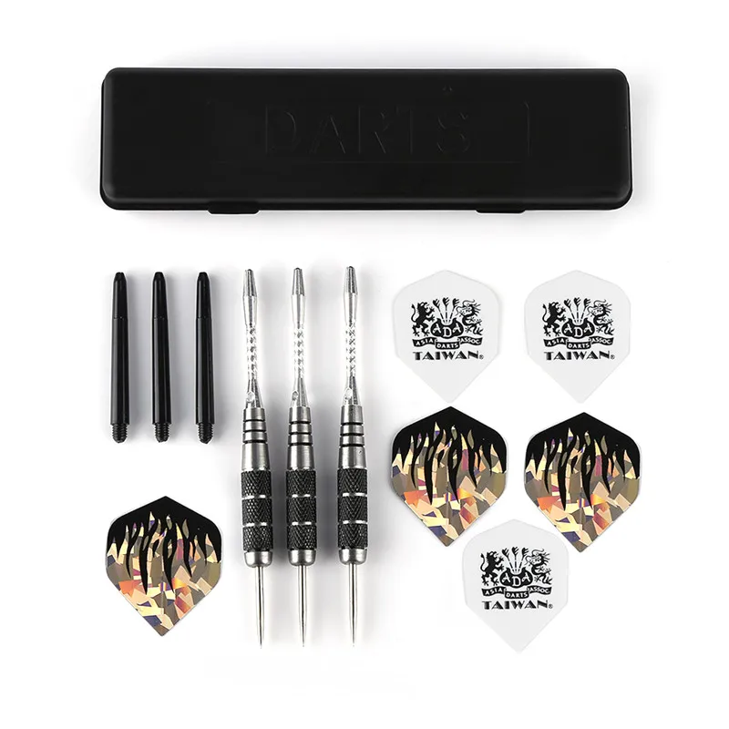 

3 PCS High-end Professional Game Club Dedicated Stainless Steel Anti-fall Darts Needle Throwing Tip Patterned Wearable Durable