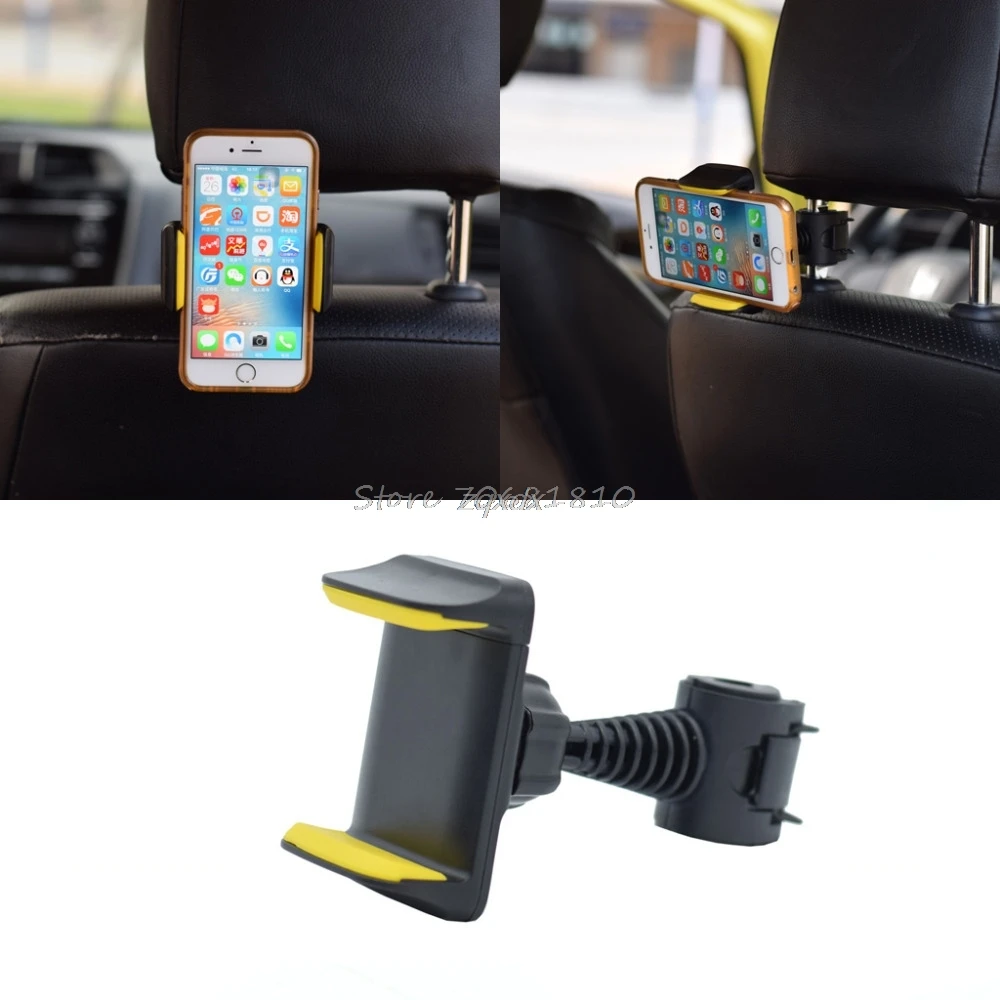 

360 Degree Rotatable Car Back Seat Headrest Mount Stand For iPhone Samsung Sony Xiaomi Huawei HTC Mobile Phone GPS 3.5 to 6inch