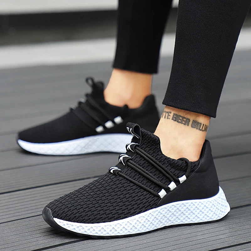 Goede 2019 Nieuwe Mannen Casual Schoenen Fahion Lace Up Sneakers Schoenen Mannen Lichtgewicht Comfortabele Ademend Wandelen Sneakers Tenis