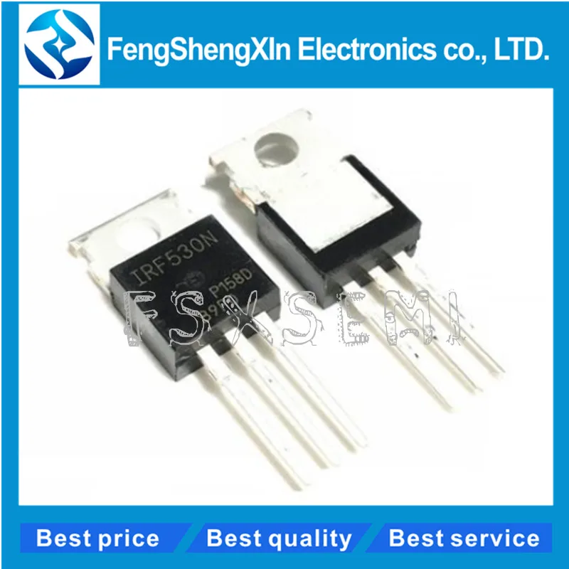 10 шт./лот IRF530N IRF530 TO 220 IRF530NPBF Power MOSFET|Интегральные схемы| |