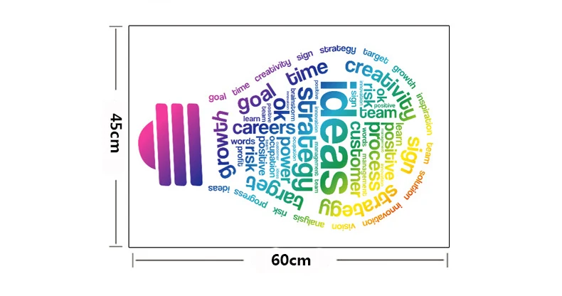 Креативные идеи, цветные настенные наклейки, лампочки, узоры для домашнего декора, Фирменные наклейки для детской спальни, кабинета, работы, украшения