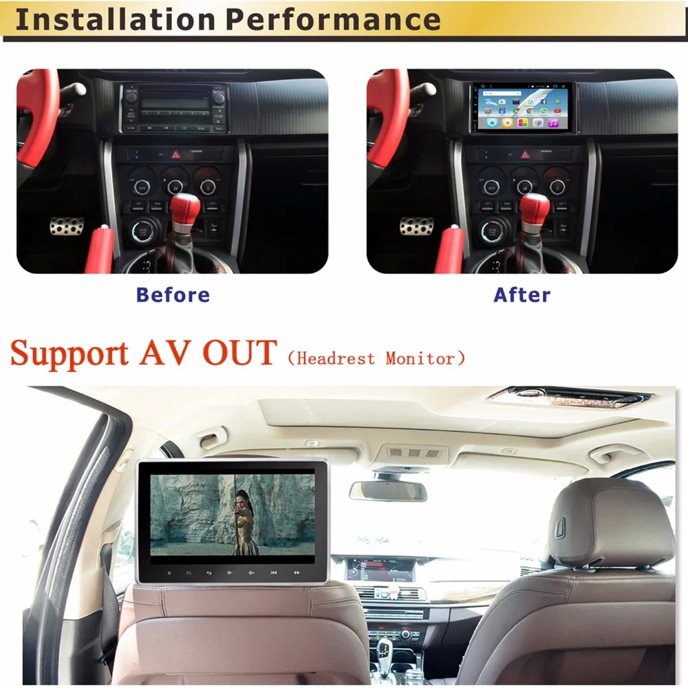 Best Panlelo 2 Din Car Radio GPS Android Car Multimedia 7" Touch Screen 1024*600 Video Player Octa-Core 1.6 GHz 2G16G Bluetooth 10