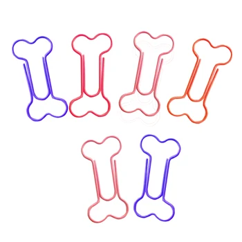 

3 x Metal Paper Clips 24 Pieces in PVC Box Bone