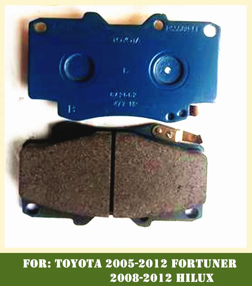 

Front brake pads for Toyota 2005-2012 FORTUNER 2008-2012 HILUX TGN51,TGN61,KUN51 OEM:04465-0K020 car part 044650K020