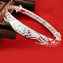 Горячая 925 Серебряный Модный Ювелирный женский подарочный браслет цветок Высокая мода браслет женский белый