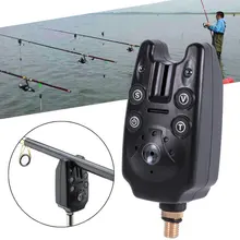 2 светодиодный звуковой сигнал с регулируемой чувствительностью к громкости, сигнализация для рыбалки, укуса, водостойкая сигнализация для удочки, аксессуары