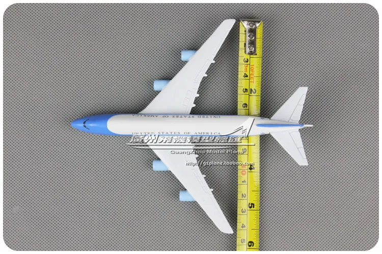 RIAN DAY 1/440 масштабный самолет модель игрушки ВВС один Боинг B747 16 см длина литой металлический самолет модель игрушки для коллекции, подарок