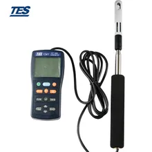 TES-1341 горячий проволочный Анемометр TES1341(интерфейс USB соединение с ПК