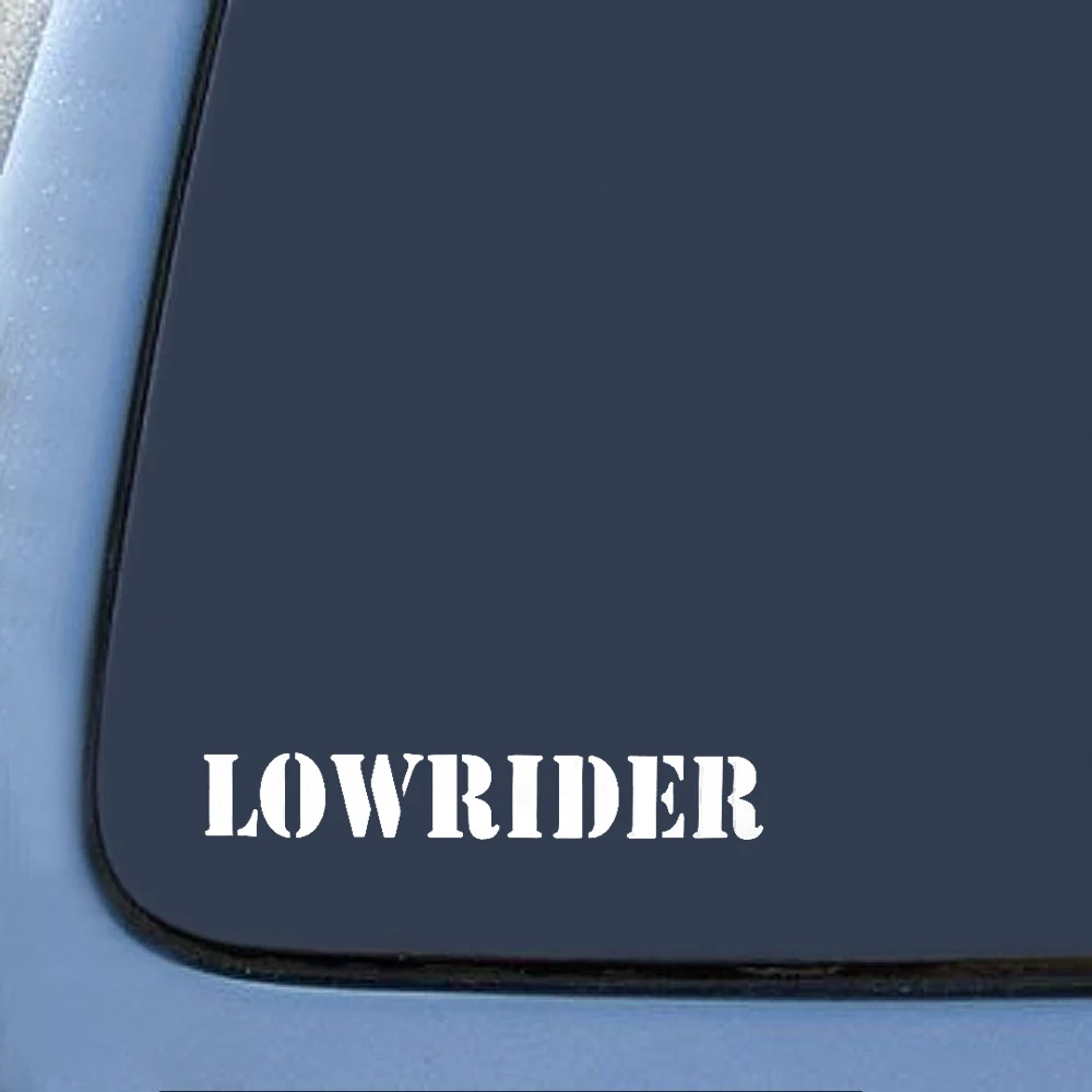 2 5x16 см широкая режущая наклейка Lowrider текстовая надпись Виниловая с забавным