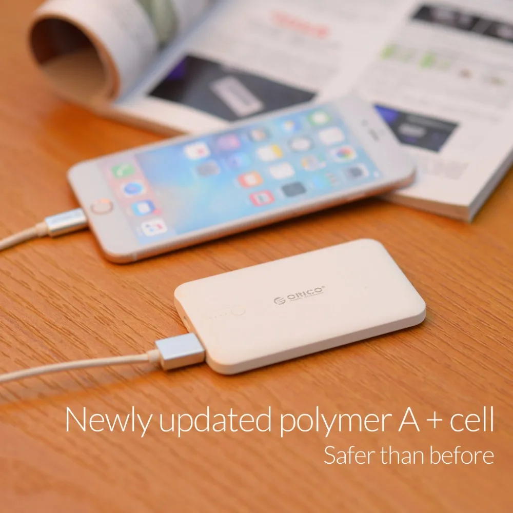 ORICO 2500mah Power Bank External Battery Charger Smart Power Bank Charge for Samsung Xiaomi Huawei