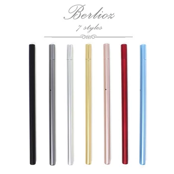 

4pcs/lot Metal Desgin Gel Pen Mini Portable Pen 12 Colors Gel Pen RefillsCute Korean Stationery School Supplies Signature Pen
