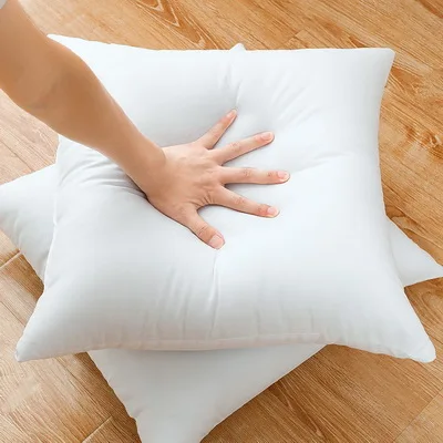 Отличное качество пушистый для многих лет утолщенная ткань wowen различных размеров твердая подушка ядро сиденье кровать диван стул подушка ядро - Цвет: Белый