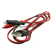 Крокодил тесты зажимы клип к USB разъем адаптер питания провода 75 см