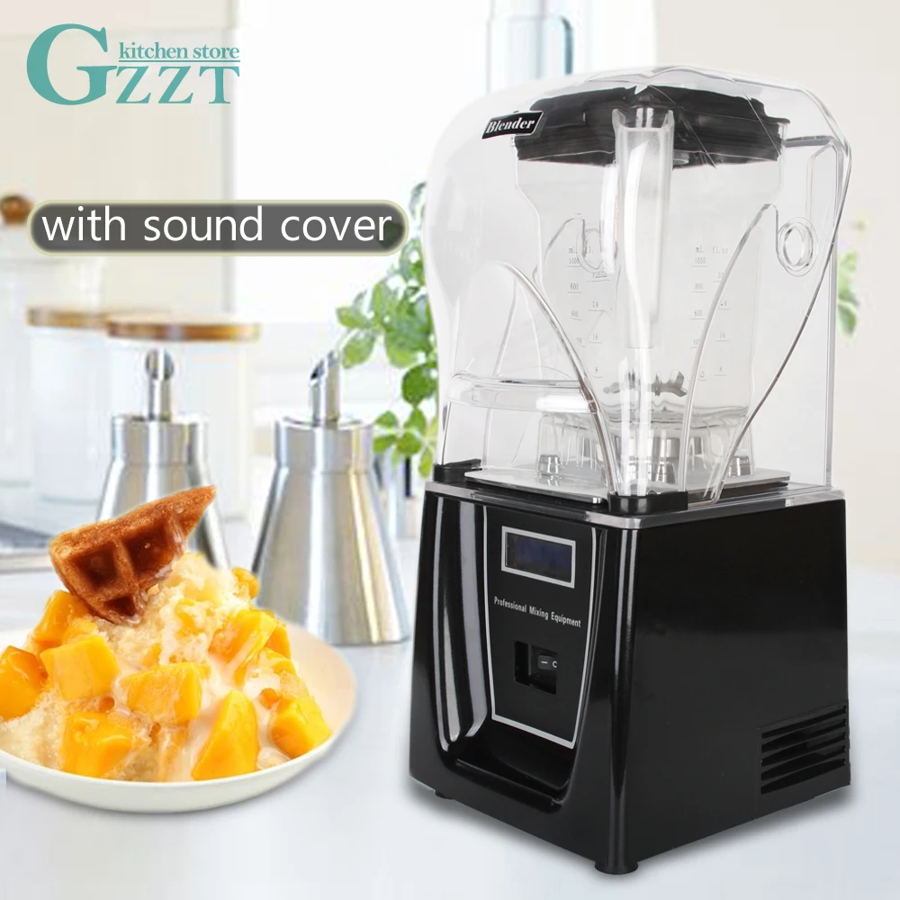 

Commercial 1.5L Bpa Free Ice Blender Professional Power Blender Mixer Juicer Food Processor 9001 Black Plastics Easy to Clean