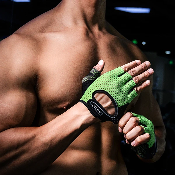 Men Women Summer Half Finger Gym Gloves Body Building Fitness Exercise Training Crossfit Gloves Sports Weight Lifting Gloves