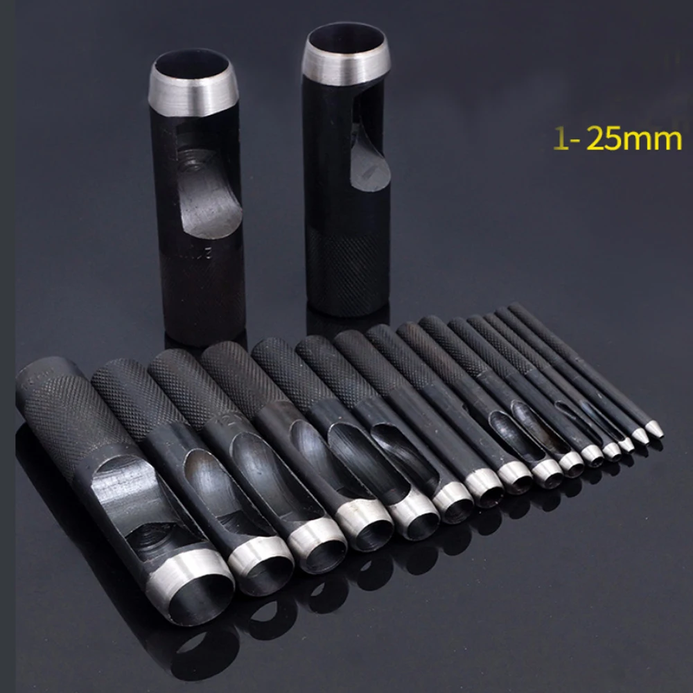 

Free shipping 1pc high quality Metal carbon steel piercing tool Eyelets rivet/Button/Leather/Belt holes installation tool T001