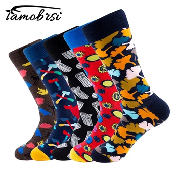 

Fashion Forest Plant Funny Crazy Hipster Winter Sox Women Streetwear Happy Socks Brand Men Cotton Thick Warm Socks