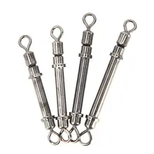 Лидер продаж 10 шт./лот Прочные эластичные поворотные рыболовные снасти приспособления для рыбалки Роллинг Вертлюги свинцовая оболочка трубы