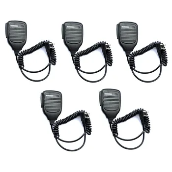 

Lot 5pcs KMC-21 PTT Mic Remote Speaker Microphone for Kenwood Puxing Wouxun Baofeng Quansheng Radio Walkie Talkie