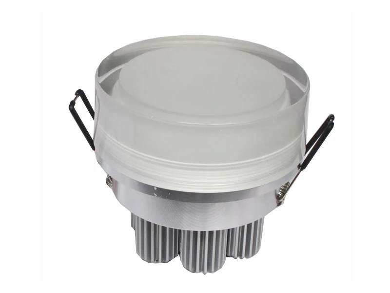 

10pcs Free Shipping 7w 9w Crystal Acrylic Ceiling Light Downlight Decor Lamp warm white/white /red/green/blue/yellow AC 85-265v