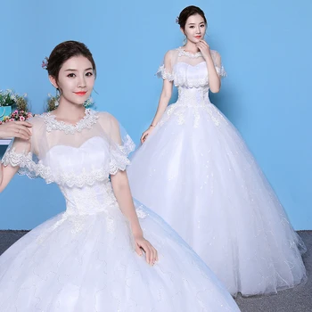 

Vestido de Noiva Appliques Sweetheart Neck Lace A-Line Wedding Dresses 2019 Luxury Beaded Pearls Princess Bridal Gown Plus Size